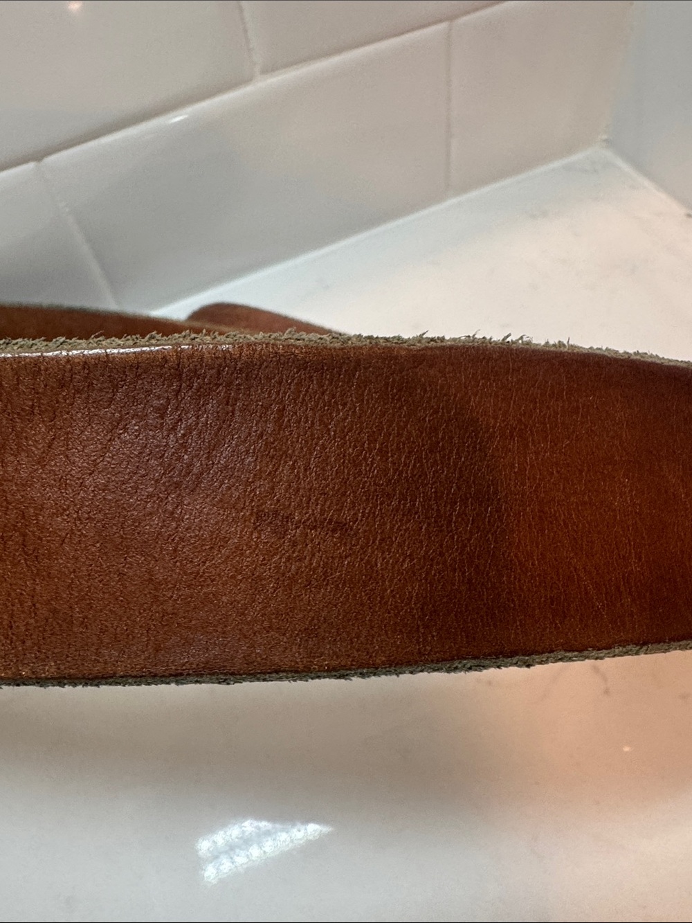 Gucci Brown Leather Belt with Gold Double G Buckle - Picture 9 of 14